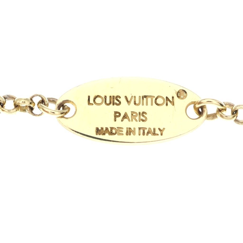 Louis Vuitton LV Heart Motif Pearl Bracelet Gold — view 5