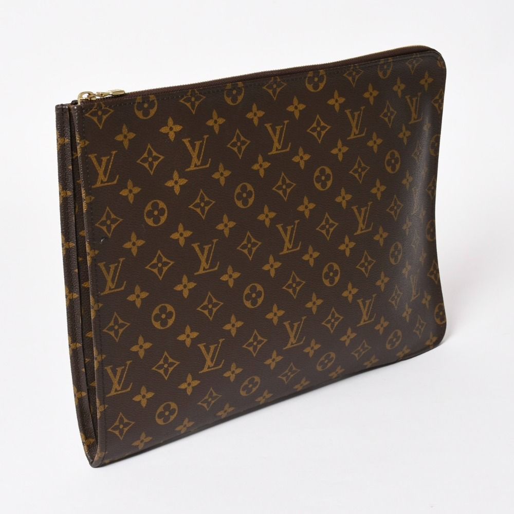 Louis Vuitton Clutch Poche Document Monogram Gold — view 3