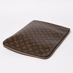 Louis Vuitton Clutch Poche Document Monogram Gold — view 4