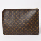 Louis Vuitton Clutch Poche Document Monogram Gold — view 2
