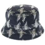 Chanel Tweed Bucket Hat Black White — view 2
