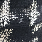 Chanel Tweed Bucket Hat Black White — view 5
