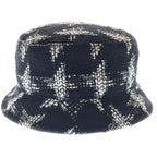 Chanel Tweed Bucket Hat Black White — view 3