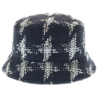 Chanel Tweed Bucket Hat Black White — view 4