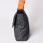 Dior Flight Line Trotter Messenger Bag Galliano Era Orange Navy Silver — view 4