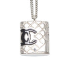 Chanel Canbon Cambon Line Necklace 05 42 Metal Silver — view 2
