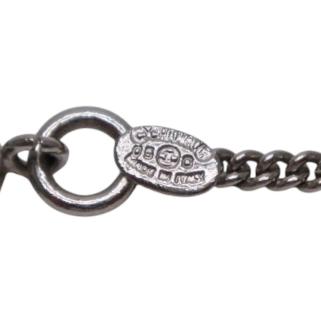 Chanel Canbon Cambon Line Necklace 05 42 Metal Silver — view 7