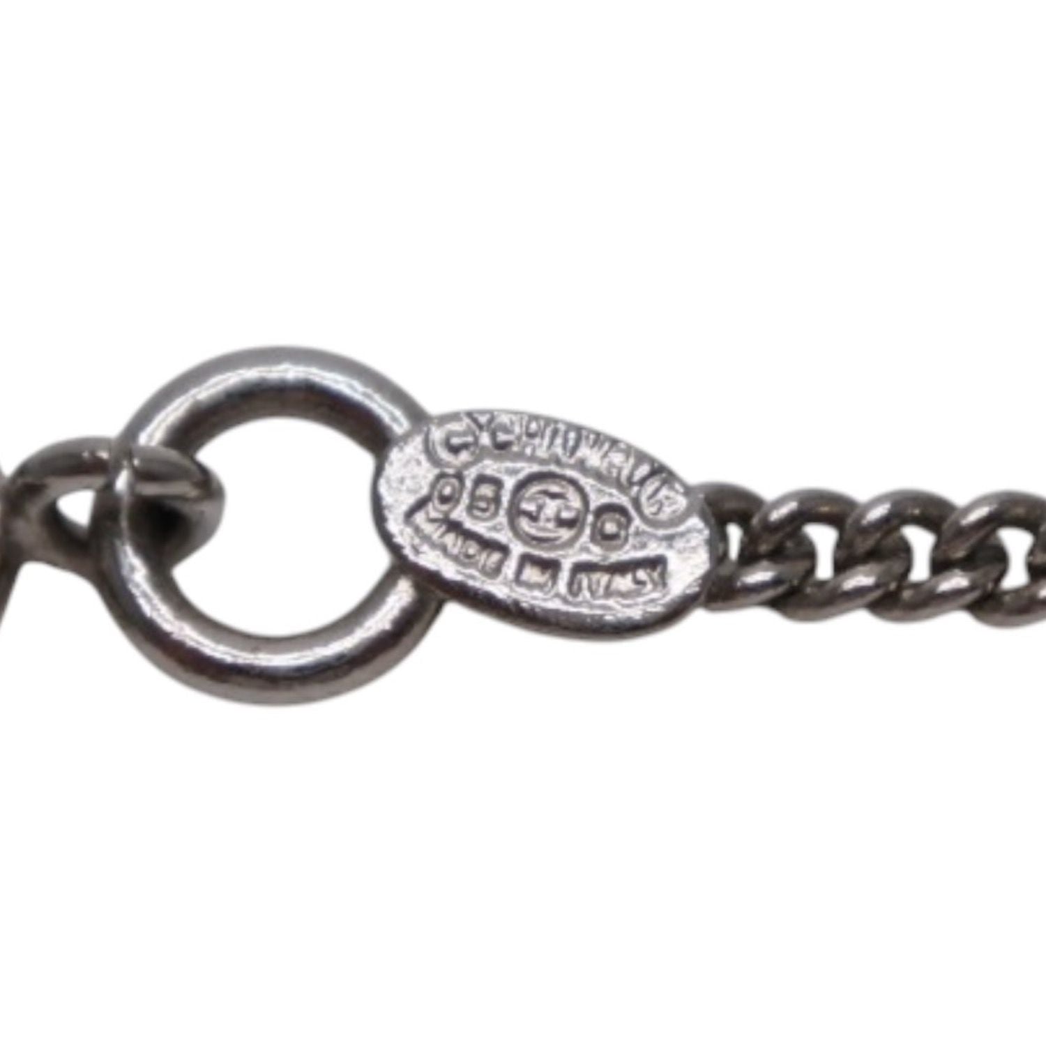 Chanel Canbon Cambon Line Necklace 05 42 Metal Silver — view 7