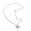 Chanel Canbon Cambon Line Necklace 05 42 Metal Silver
