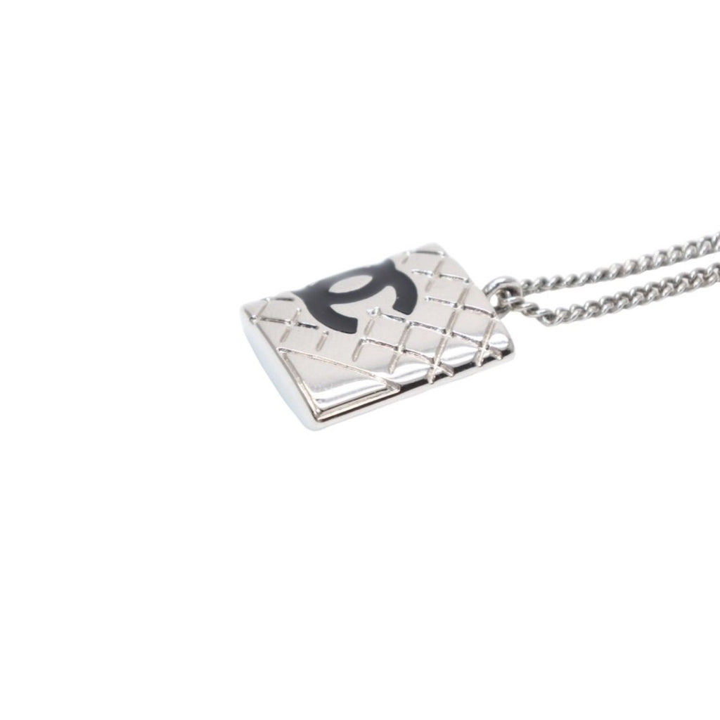 Chanel Canbon Cambon Line Necklace 05 42 Metal Silver — view 4