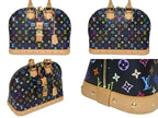 Louis Vuitton Takashi Murakami Alma GM Handbag Monogram Multicolor Black — view 2