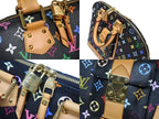 Louis Vuitton Takashi Murakami Alma GM Handbag Monogram Multicolor Black — view 5