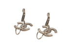 Chanel CC Logo Hoop Earrings 18 Metal Gold — view 5