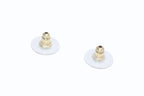 Chanel Heart CC Logo Earrings Metal Rhinestone Gold Pink Clear — view 8