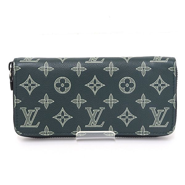 Louis Vuitton Zippy Wallet Horizontal Monogram Shadow Forest Green — view 2