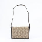 Celine Saluki Leather Canvas 2-Way Shoulder Bag — view 3