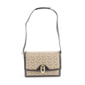 Celine Saluki Leather Canvas 2-Way Shoulder Bag