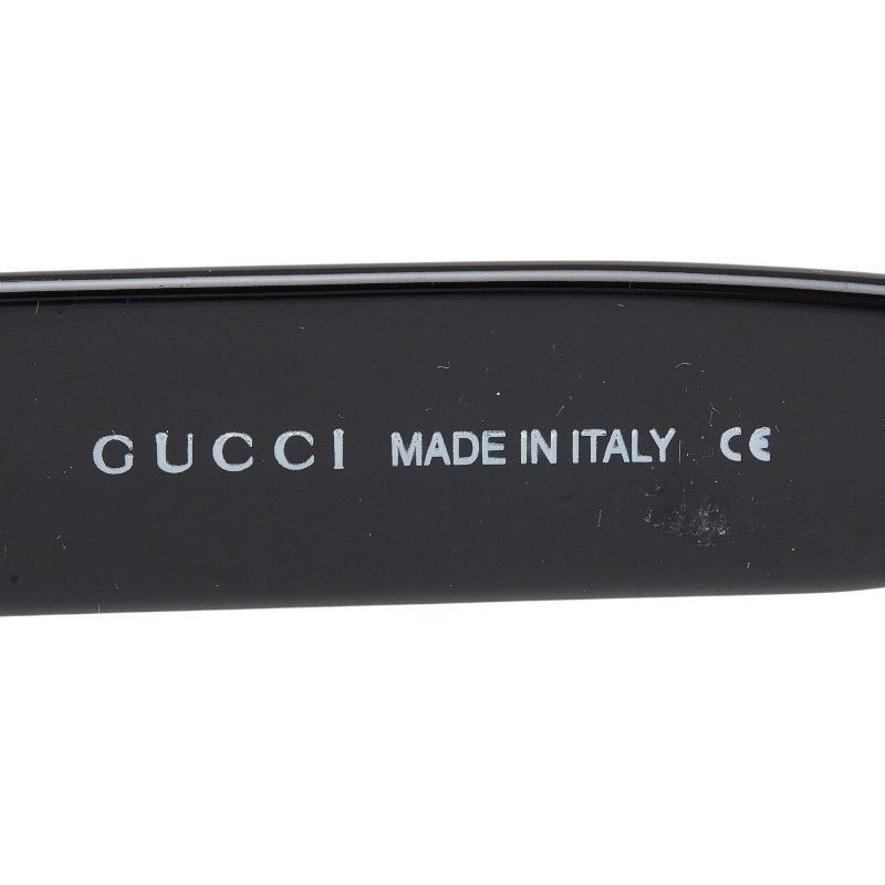 Gucci Vintage Interlocking Cell Frame Sunglasses Eyewear GG Black Acetate — view 7