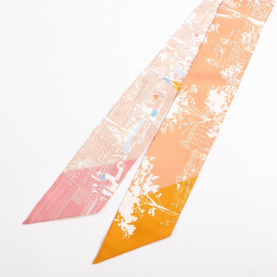 Hermes Scarf Twilly Scarves Orange — view 2