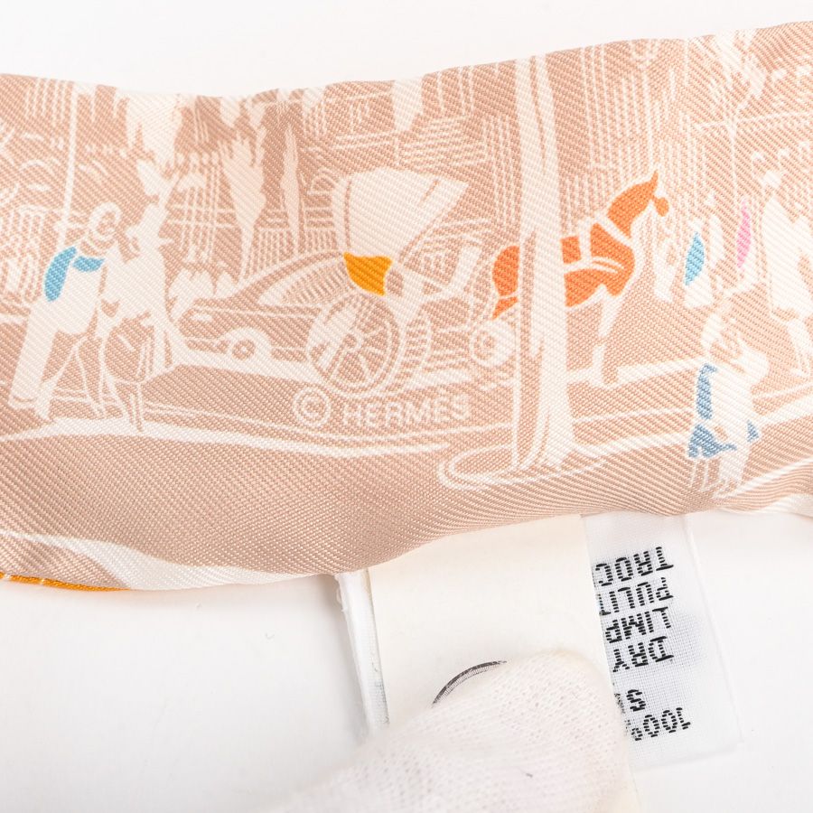 Hermes Scarf Twilly Scarves Orange — view 3