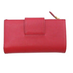 Prada Logo Flap Bifold Wallet Saffiano Leather — view 2