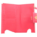 Prada Logo Flap Bifold Wallet Saffiano Leather — view 5