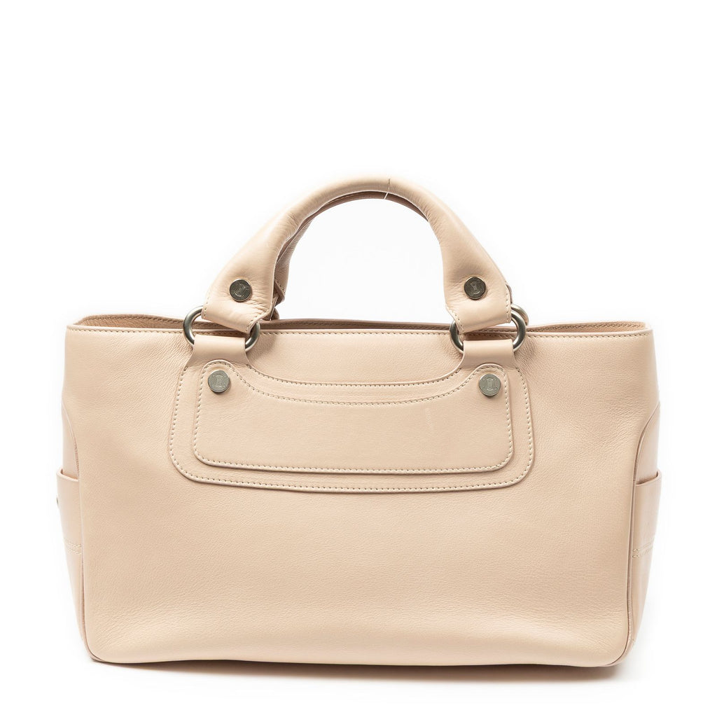 Celine Boogie Bag Beige Calfskin Leather