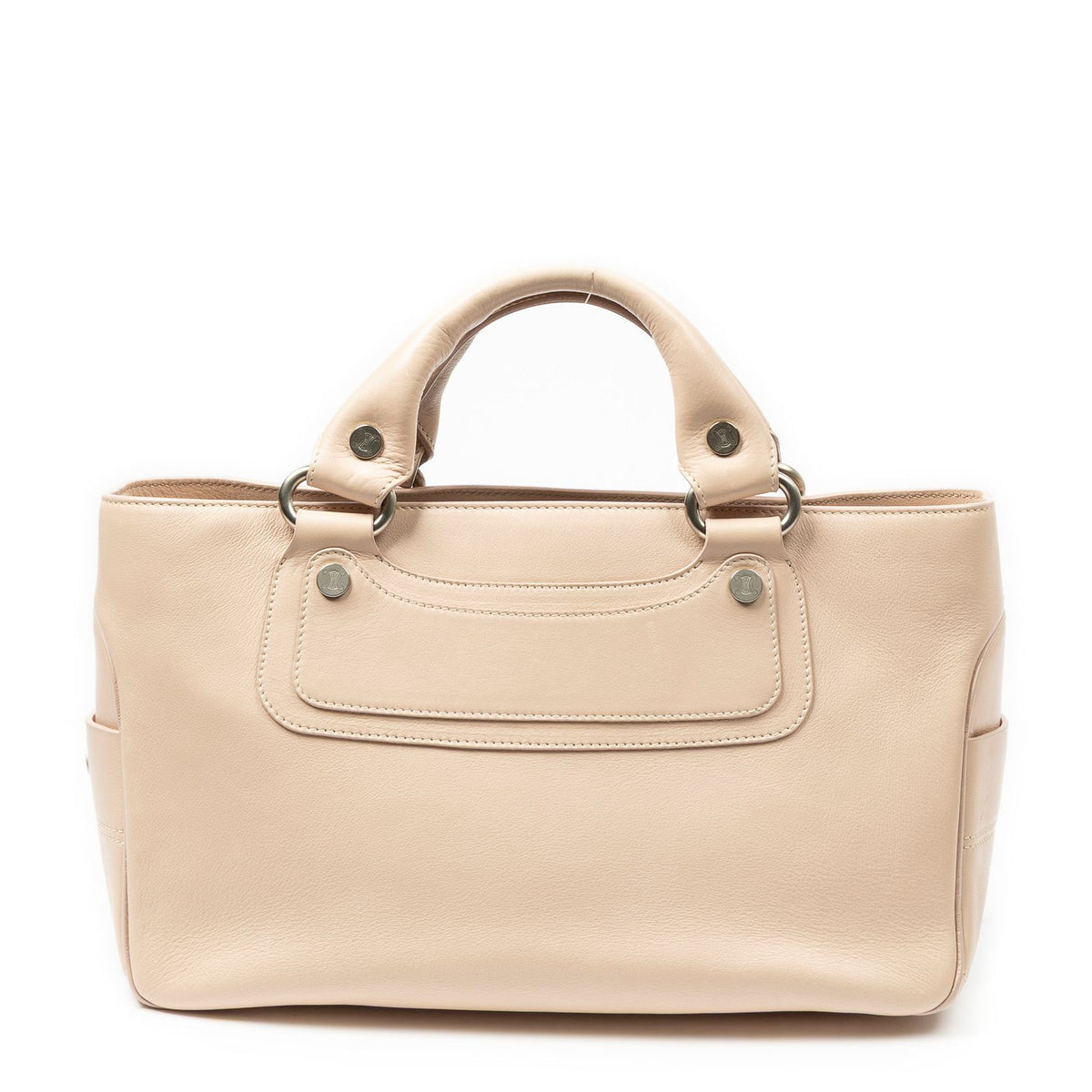 Celine Boogie Bag Beige Calfskin Leather