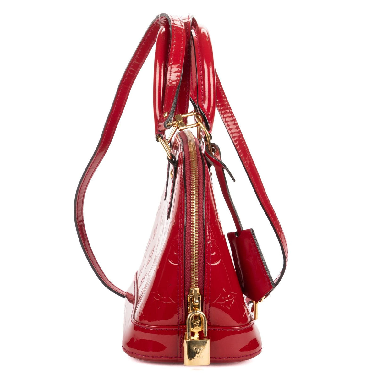 Louis Vuitton Alma Pomme D'amour Monogram Vernis Handbag — view 3