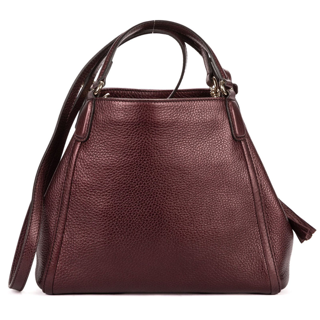 Gucci Soho Tassel Burgundy Grain Calfskin Leather — view 5