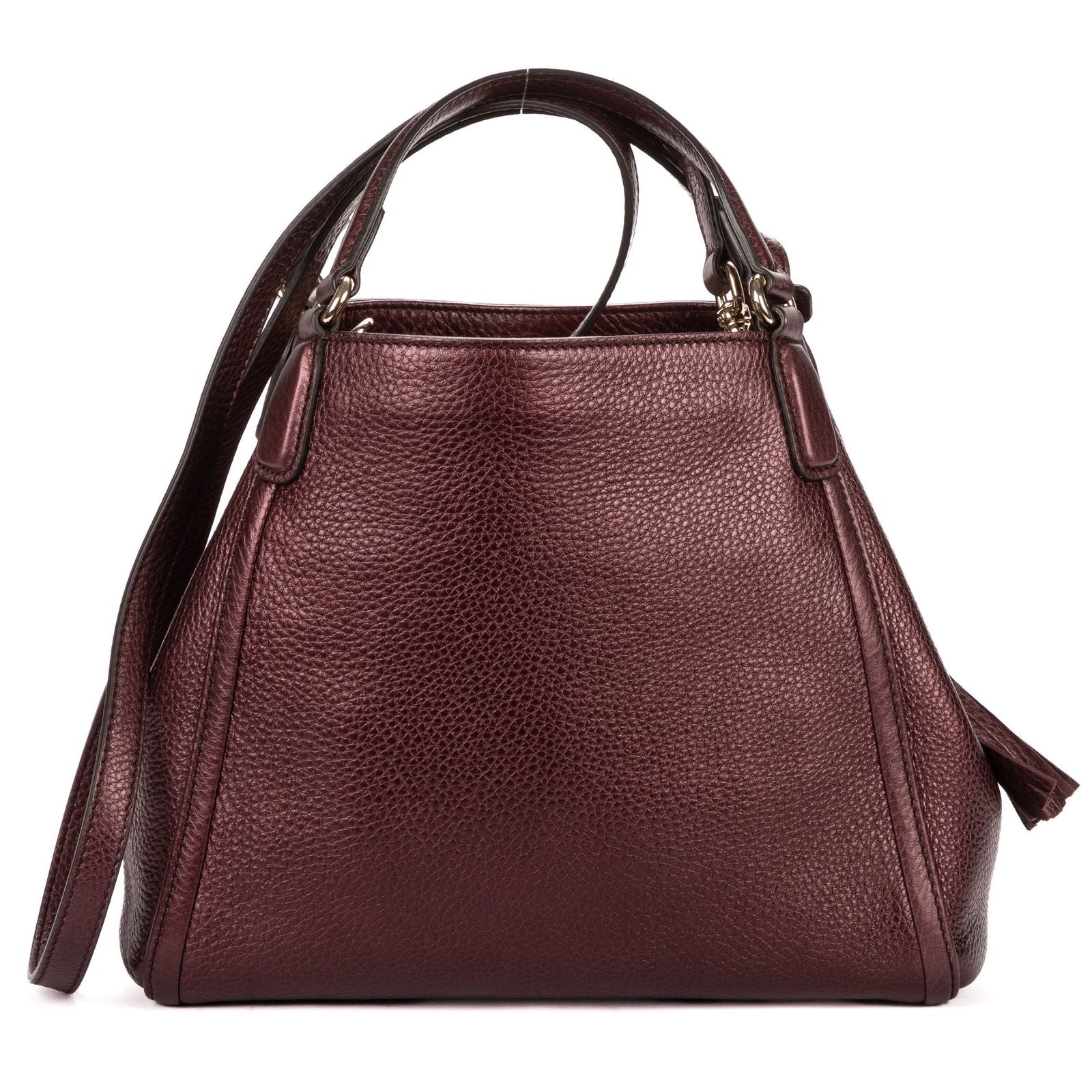 Gucci Soho Tassel Burgundy Grain Calfskin Leather — view 5