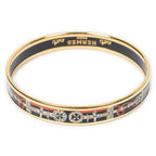 Hermes Enamel Bangle Black Bracelet — view 3