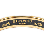 Hermes Enamel Bangle Black Bracelet — view 4