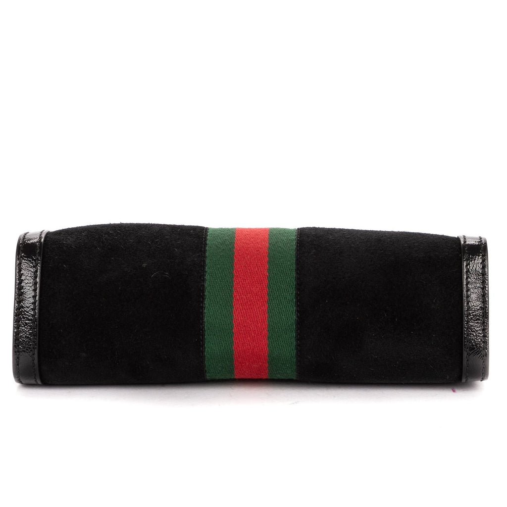Gucci Small GG Ophidia Black Red Green Suede Leather — view 6