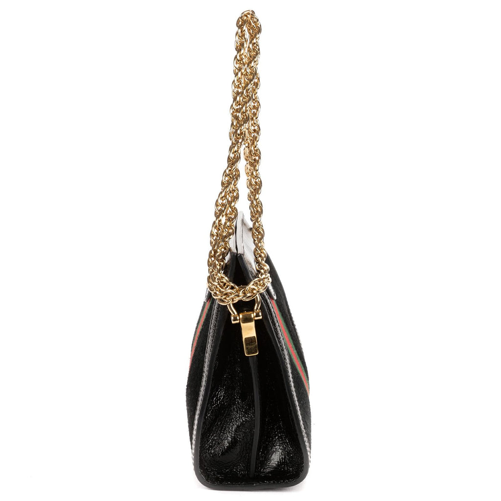Gucci Small GG Ophidia Black Red Green Suede Leather — view 3