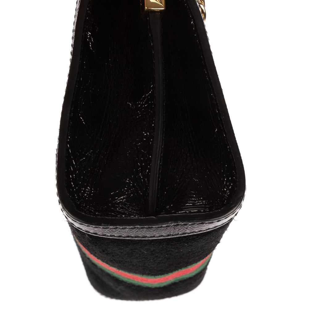 Gucci Small GG Ophidia Black Red Green Suede Leather — view 7