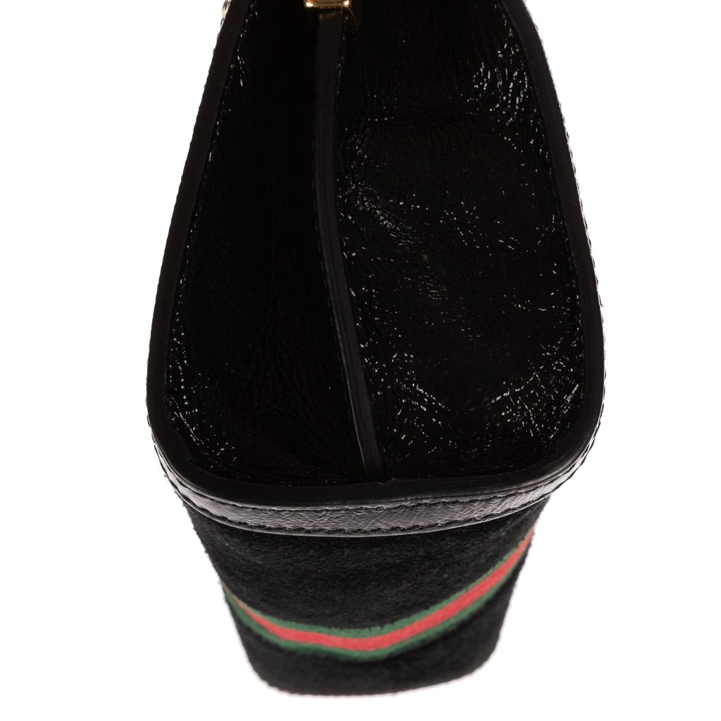 Gucci Small GG Ophidia Black Red Green Suede Leather — view 8