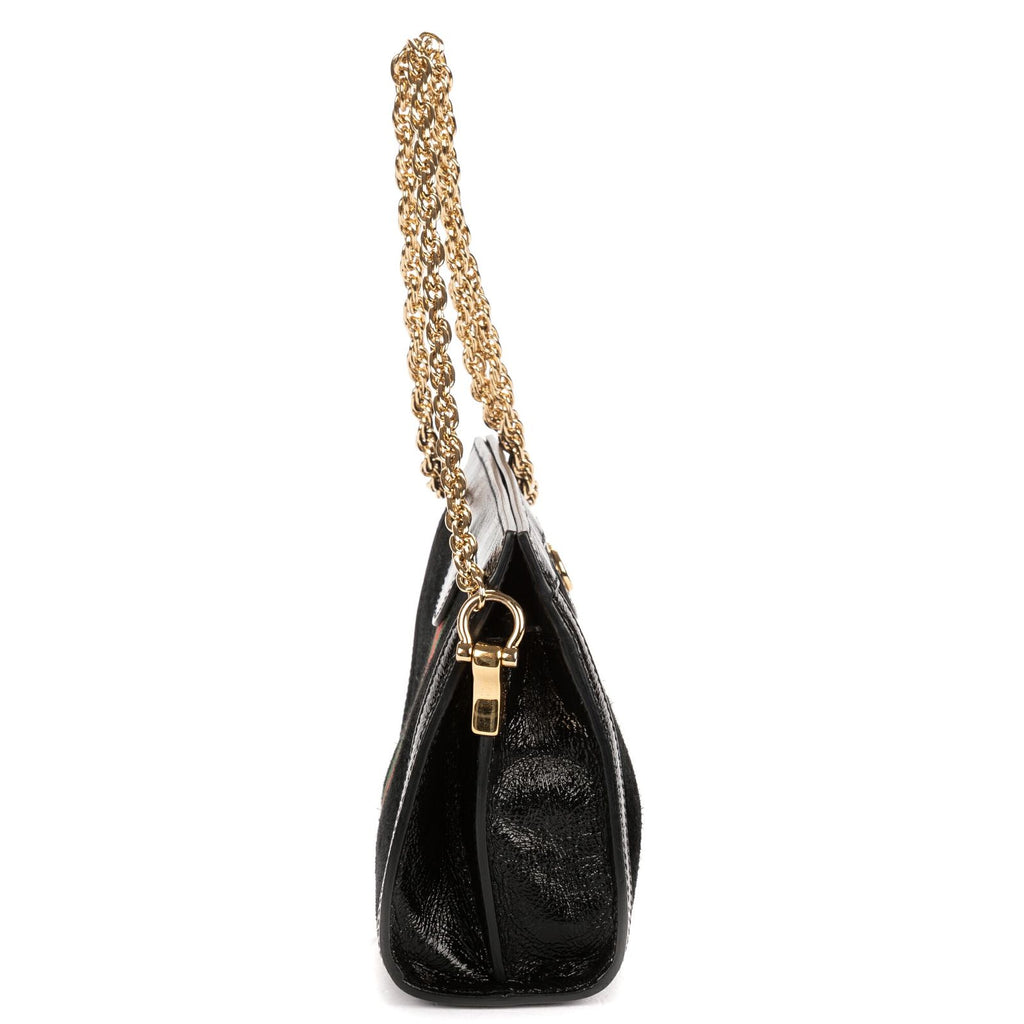 Gucci Small GG Ophidia Black Red Green Suede Leather — view 4