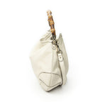 Gucci Peggy Bamboo Handle Hobo Ivory Calfskin Leather — view 3
