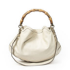 Gucci Peggy Bamboo Handle Hobo Ivory Calfskin Leather — view 5