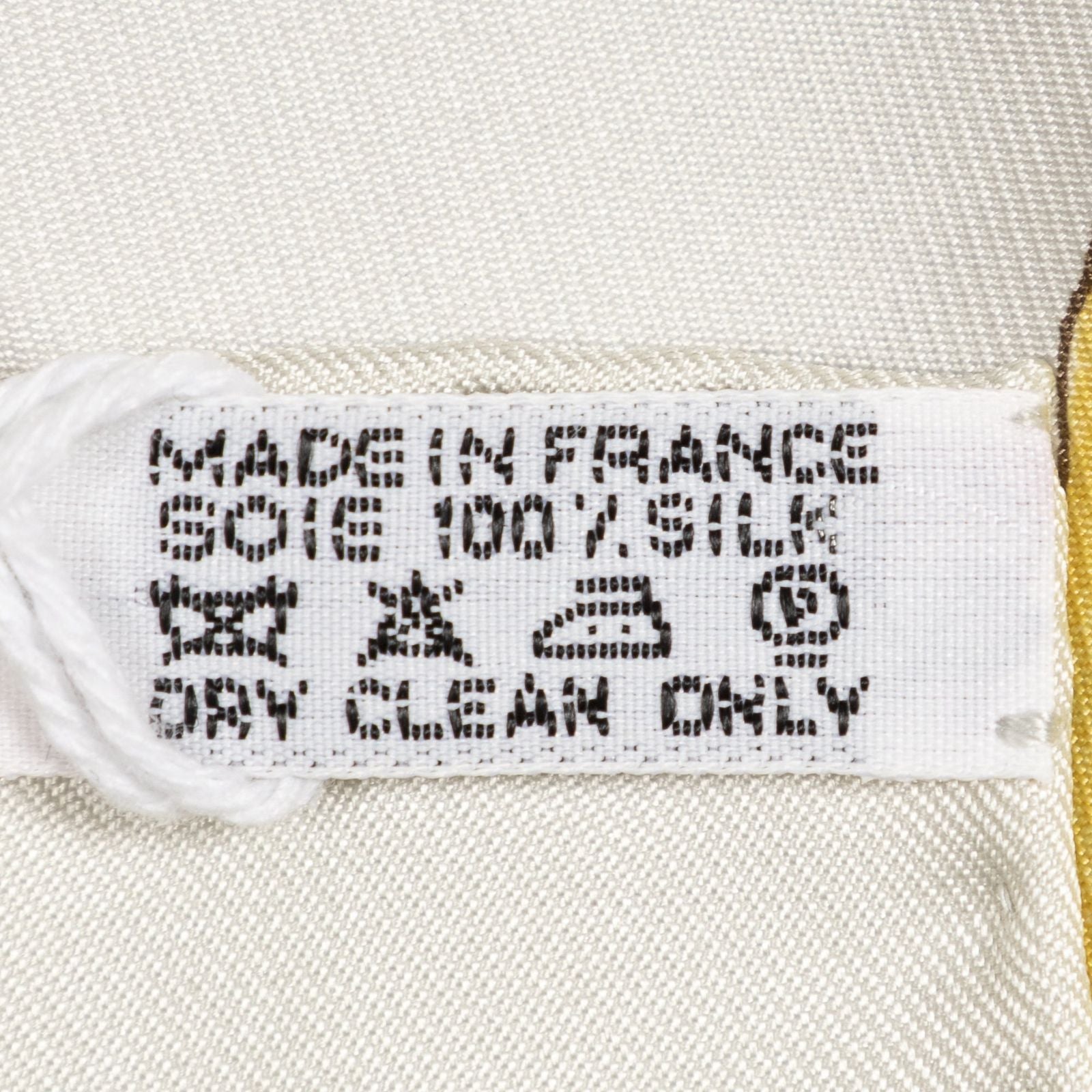 Hermes Scarf Light Green Goldtwill Silk — view 5