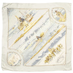 Hermes Scarf Light Green Goldtwill Silk — view 2