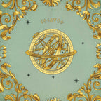 Hermes Scarf Green Yellow Twill Silk — view 3