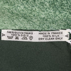 Hermes Scarf Green Yellow Twill Silk — view 5