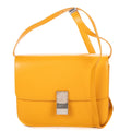 Celine Medium Classic Box Dark Yellow Smooth Calfskin