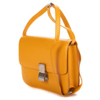 Celine Medium Classic Box Dark Yellow Smooth Calfskin — view 2
