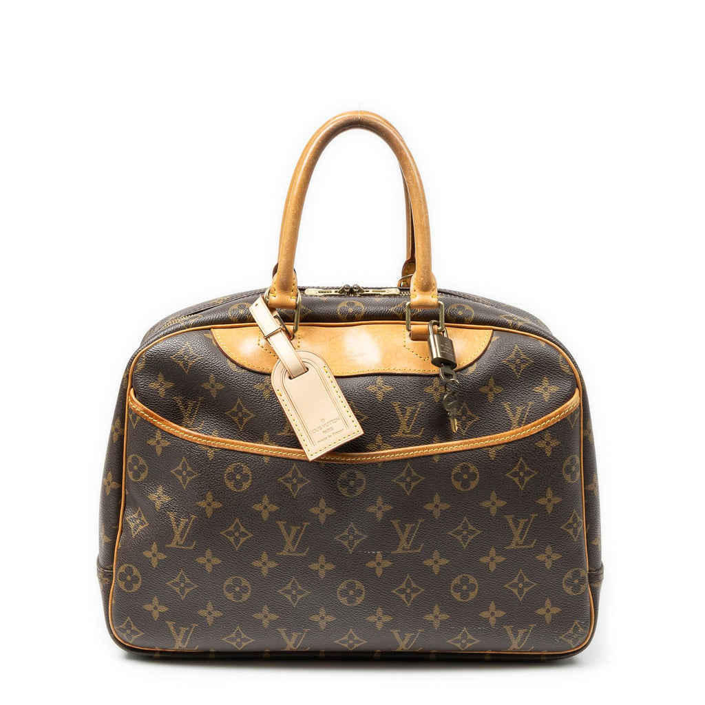 Louis Vuitton Deauville Brown Monogram Canvas Handbag