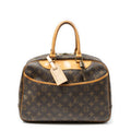 Louis Vuitton Deauville Brown Monogram Canvas Handbag