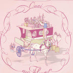 Hermes Scarf Pink Blue Twill Silk — view 3