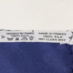 Hermes Scarf Navy Red White Twill Silk — view 5